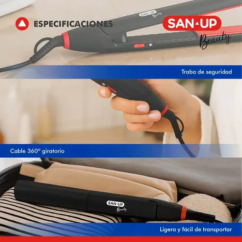 Planchita De Pelo San Up Glideliss Beauty Su-pls106n