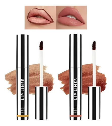 Lápiz De Labios Peel Off Fpizrtes 2 Pcs Larga Duración