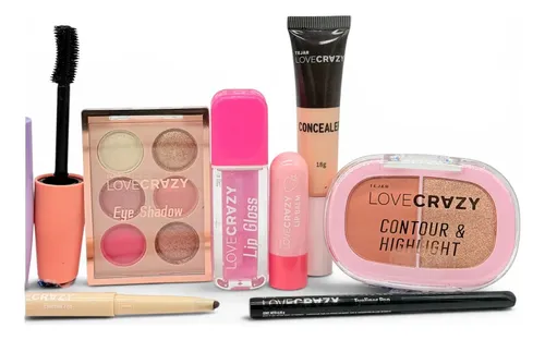 Combo De Maquillaje Basico Economico Tejar Love Crazy