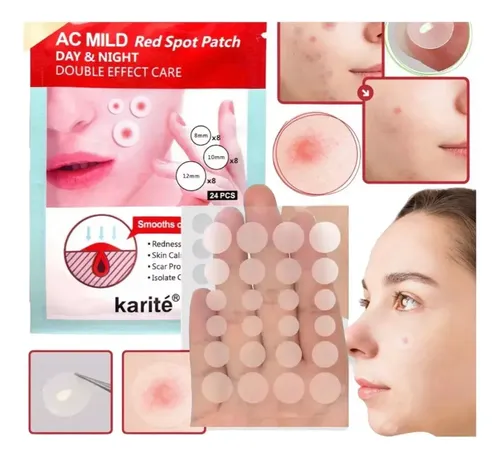 Pack X4 Parches Anti Acne Granos Y Puntos Negros 96 Parches