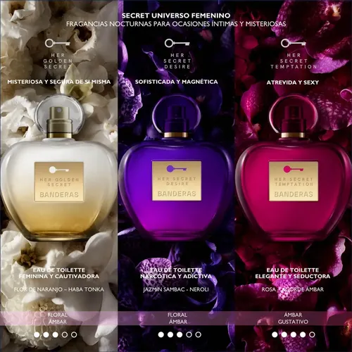 Perfume Banderas Her Secret Temptation Eau De Toilette Spray