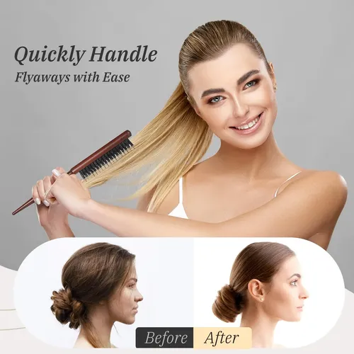 Cepillo De Pelo Bestool Pure Boar Bristle Slick Back