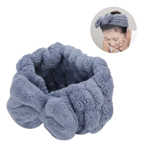 Diadema Azul Con Forma De Lazo Para El Pelo, Forro De