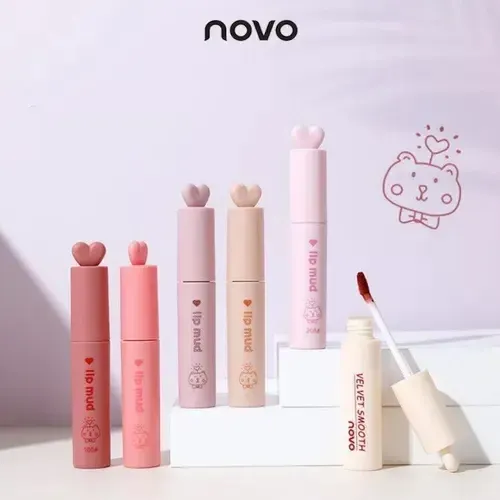 Novo Labial Lip Mate Terciopelo Tapa Corazoncito