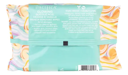 Toallitas Desmaquillantes Pacifica Glowing 60 Unidades