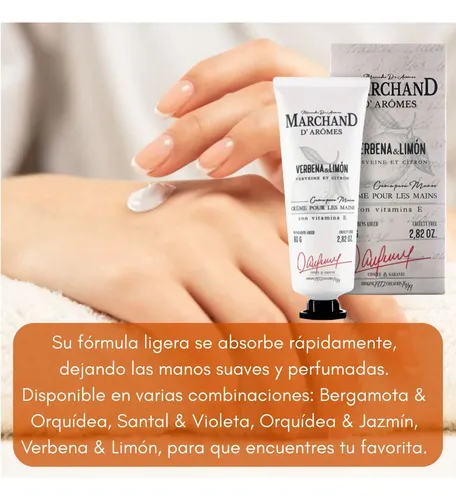 Crema De Manos Marchand Hidratante Nutritiva Aromas 80g