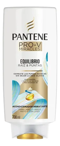 Acondicionador Hidratante Pantene Pro-V Miracles Equilibrio Raíz & Puntas 700 ml