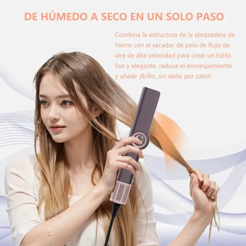 Plancha De Cabello Humedo/mojado Secado Profesional Taurina Rosa