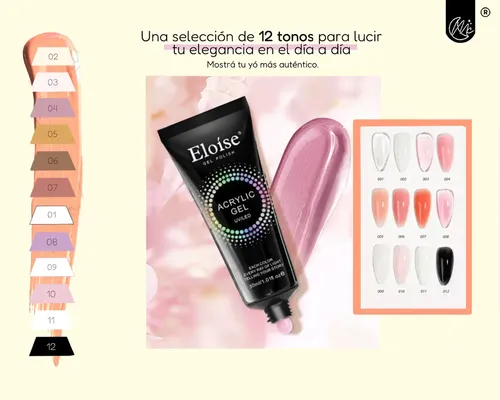 Kit Uñas Esculpidas Polygel Esmaltado Cat Eye Uv Completo