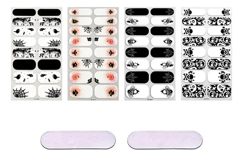Juego De 4 Pegatinas For Decoración De Uñas Que Brillan En