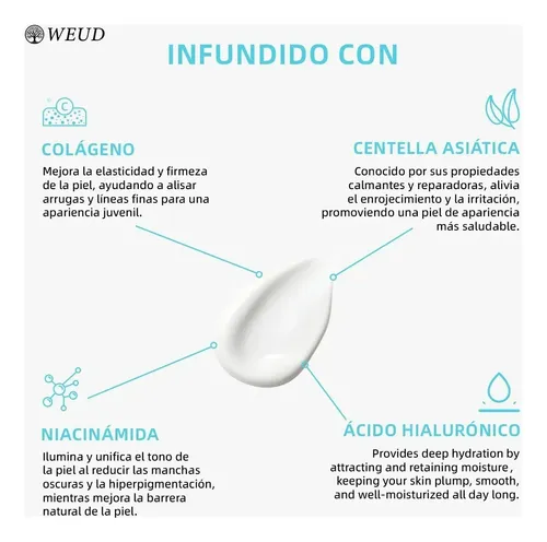 Weud Coreana Crema Hidratante Definitiva Cuidado Facial