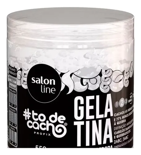 Salon Line To De Cacho Gelatina Fortalecedora Rulos 550gr