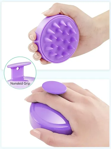 Masajeador Y Exfoliante Para El Crecimiento Del Cabello Purple