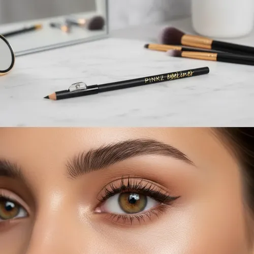 Lápiz Delineador Ojos Negro Con Sacapuntas Pink 21