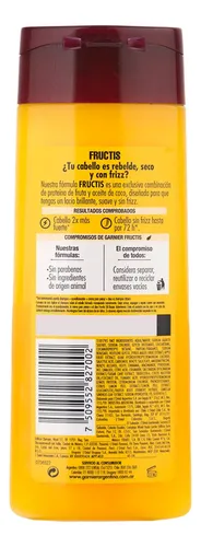 Shampoo anti-frizz Liso Coco Fructis Garnier 200ml