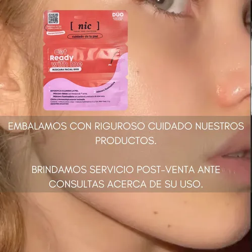 Mascara Facial Nic Get Ready Detox Exfoliante Iluminadora X3