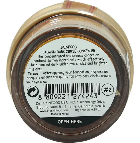 Crema Correctora De Ojeras Skinfood Salmón Oscuro 9.92g
