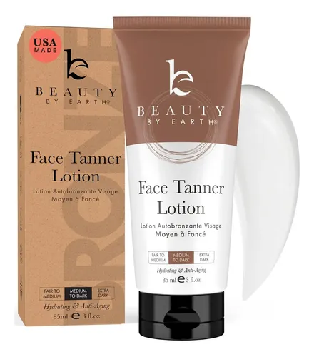 Loción Autobronceadora Face Tanner Beauty By Earth Medium