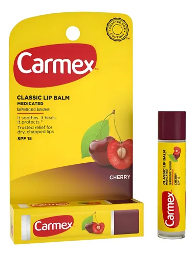 Carmex Lip Balm En Barra Sabor Cherry 1 Unidad