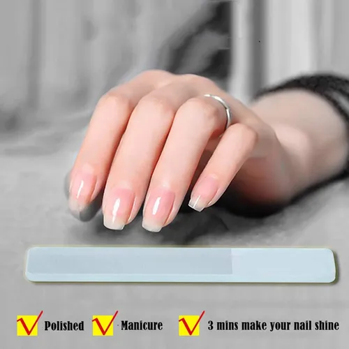 2 X Abrillantador De Uñas De Cristal, Limas De Cristal Cryst