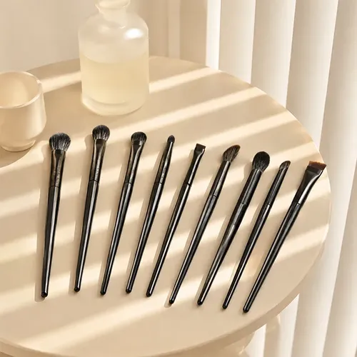 Set De 5 Brochas Pequeñas De Cerdas Suaves Para Sombras Y