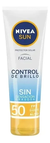 Nivea Sun Protector Solar Control Brillo Efecto Mate 50 Ml