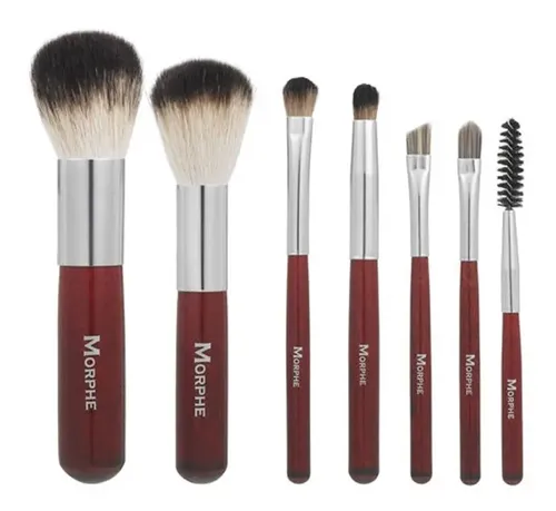 Kit 7 Brochas Morphe Y Paleta Para El Rostro Rude Cosmetics
