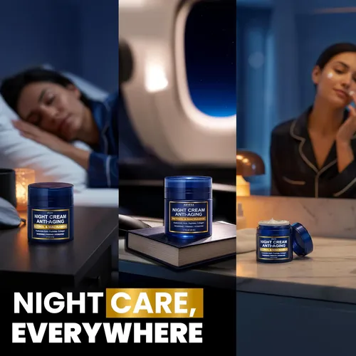 Crema De Noche Arvesa Para Mujeres Con Retinol Y Péptidos Día/noche