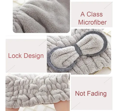 Gorro De Microfibra Para Secar Cabello, Ultra Absorbente Y