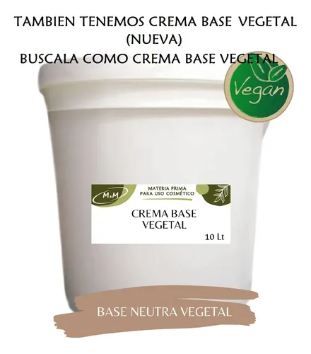 Crema Base Hidrosoluble Alta Consistencia X 10 L.