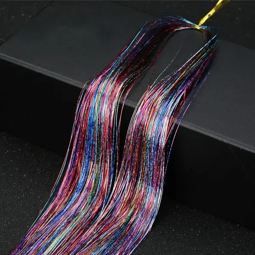 Oropel Extensiones De Cabello Brillantes Holográficas