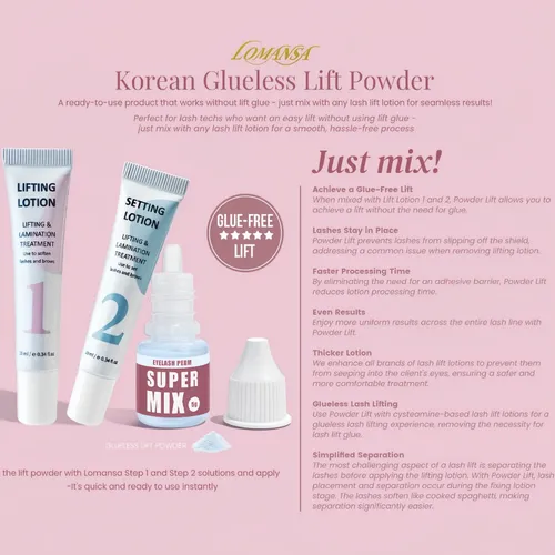 Kit De Levantamiento Para Pestañas Y Cejas Korea 5g-10ml Pas