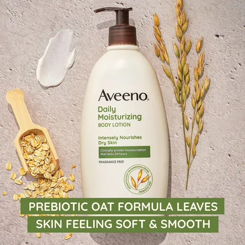 Aveeno Loción Corporal Hidratante Diaria, Sin Fragancia, 8 .