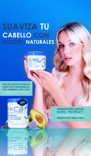 Kit Kcb Shampoo 1l Máscara Óleos Vitales 980g