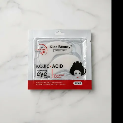 Parches Ojos Kiss Beauty Kojic Acid Niacinamida Cafeina X10