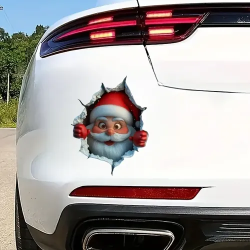 Adhesivo 3d Papá Noel Para Coche Y Hogar