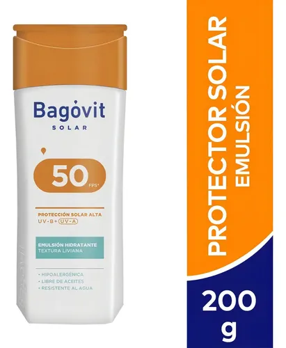 Protector Solar Bagóvit Family Care FPS 50 para Todo Tipo de Piel