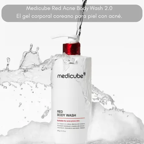 Gel De Baño Corporal Red Acne Medicube Piel Acneica 400g