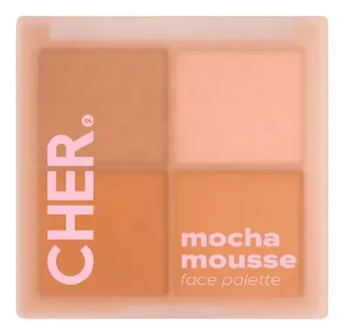 Paleta De Sombras Cher Dieciocho Mocha Mousse Face Palette Marrón Claro