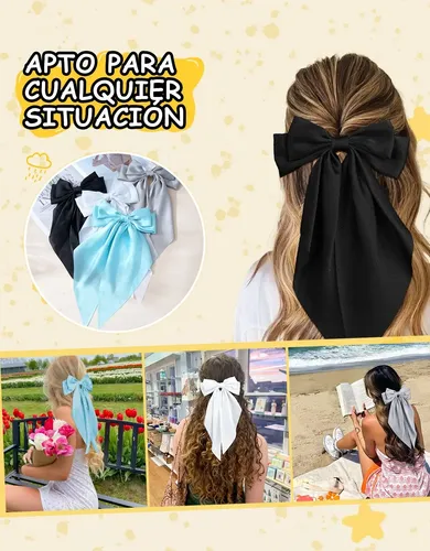 4 Horquilla Con Lazo Pinzas For El Pelo Accesorios Cabello