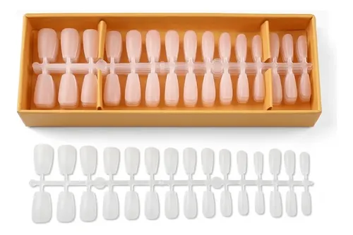 Extensiones Uñas Tips Mate Coffin Soft 240pcs Diy