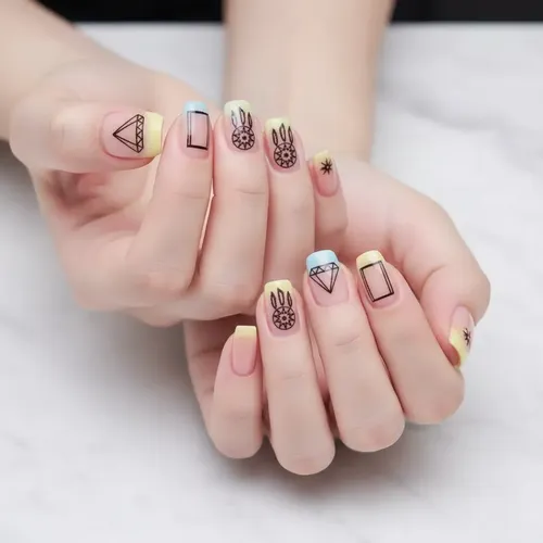 Stickers Decoración Uñas Planchas Nail Art Manicuria Tatoo