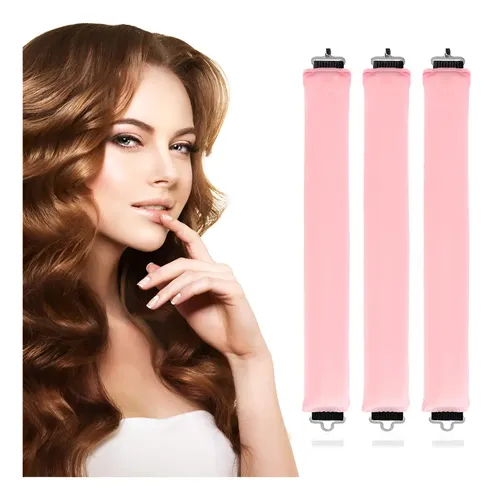 3 Unidades De Rulos For Pelo Sin Calor, Terciopelo Suave Ww