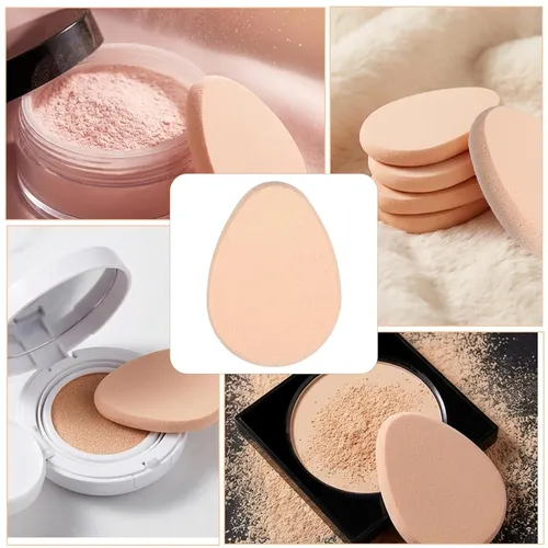 4 Esponjas De Maquillaje Planas Para Base, Esponja De Base,
