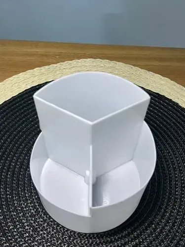 Organizador Porta Cosmético Maquillaje 3 Divisiones Blanco