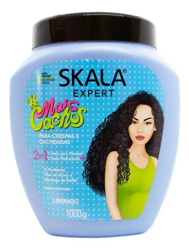 Skala Mais Cachos 1kg Hidratación Crema Rulos Apta Curly
