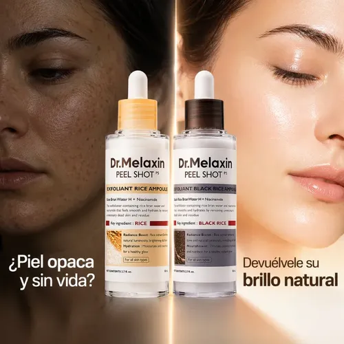 Set Exfoliante Facial De Niacinamida Dr Melaxin Rice Peel Sh