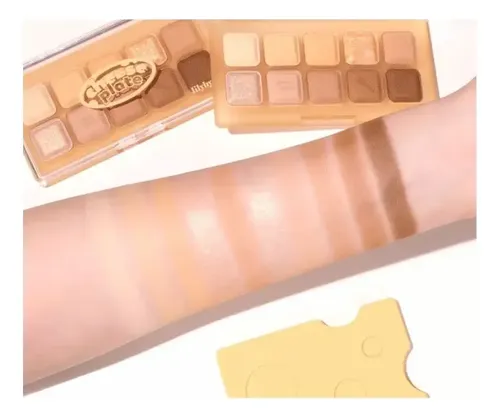 Paleta De Sombras Marron Mate Y Glitter 10 Colores Libybred