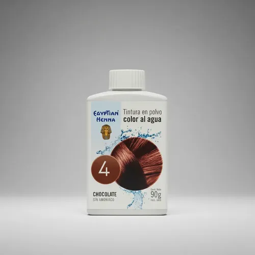 Henna Egyptian Tintura En Polvo Al Agua Sin Amoniaco X 90gr 4 – Chocolate