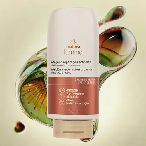 Crema Para Peinar Selladora De Cutículas Cabello Seco Lumina
